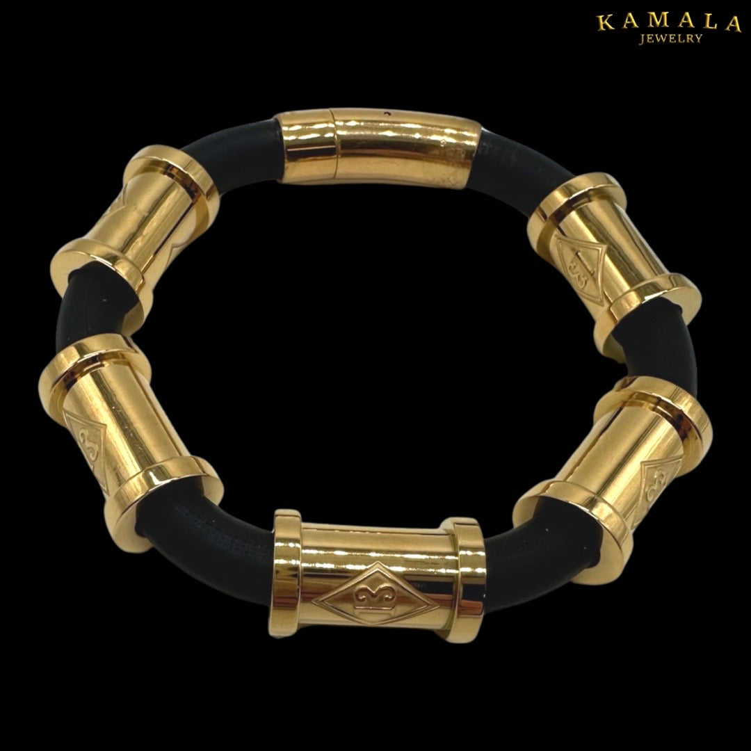 13 Exklusive Armband - Schwarz & Gold