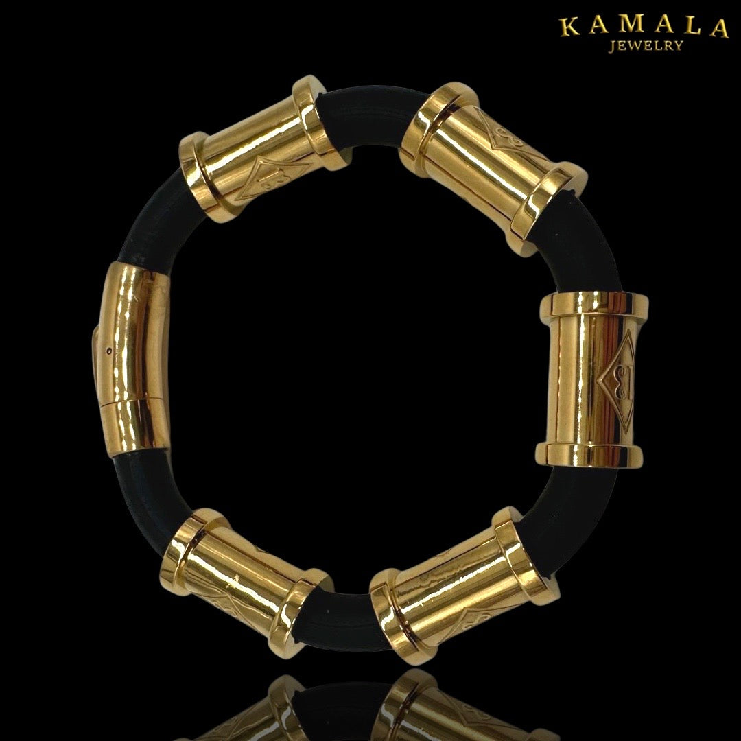 13 Exklusive Armband - Schwarz & Gold