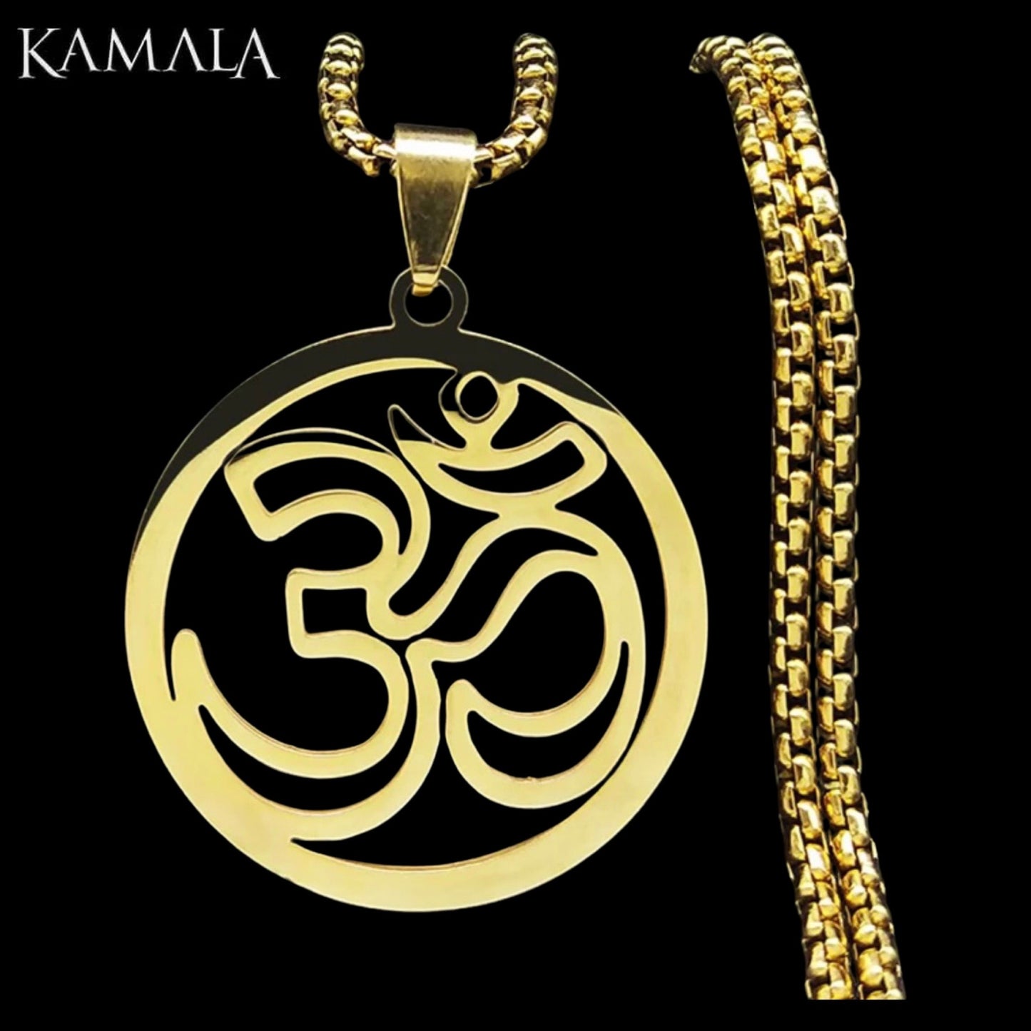 Anhänger mit OM / AUM - Gold