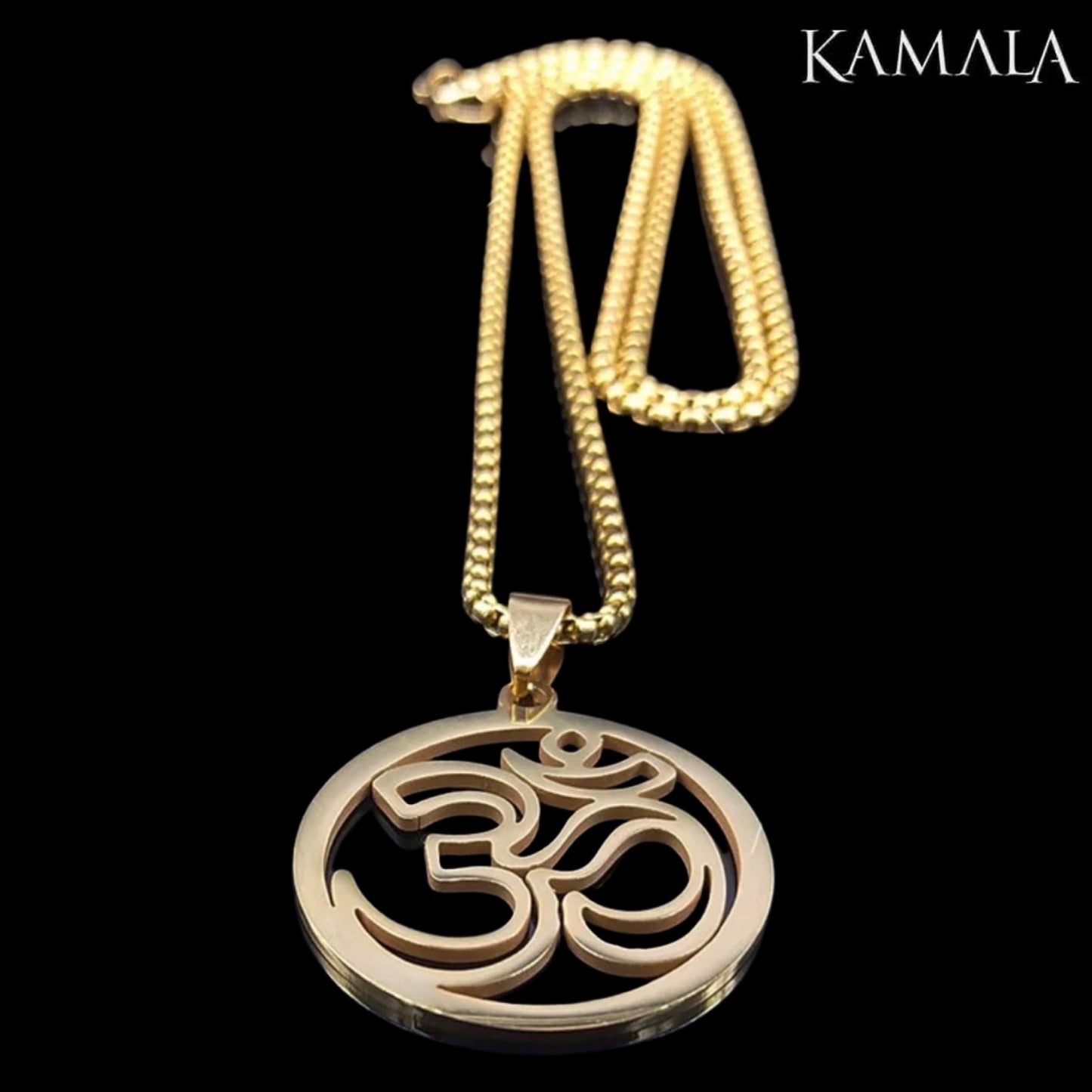 Anhänger mit OM / AUM - Gold