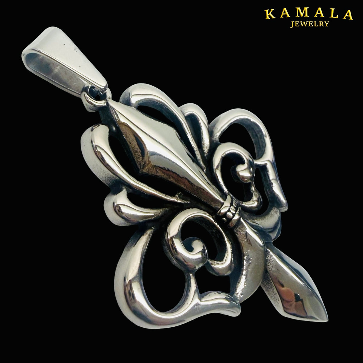 Fleur de Lis Anhänger Silber – Massive Edition | 6,5 cm