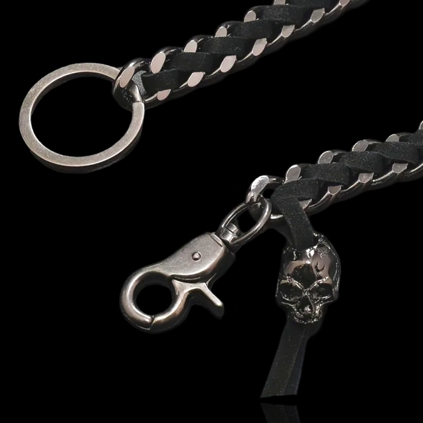 Hosenkette - Leder & Edelstahl