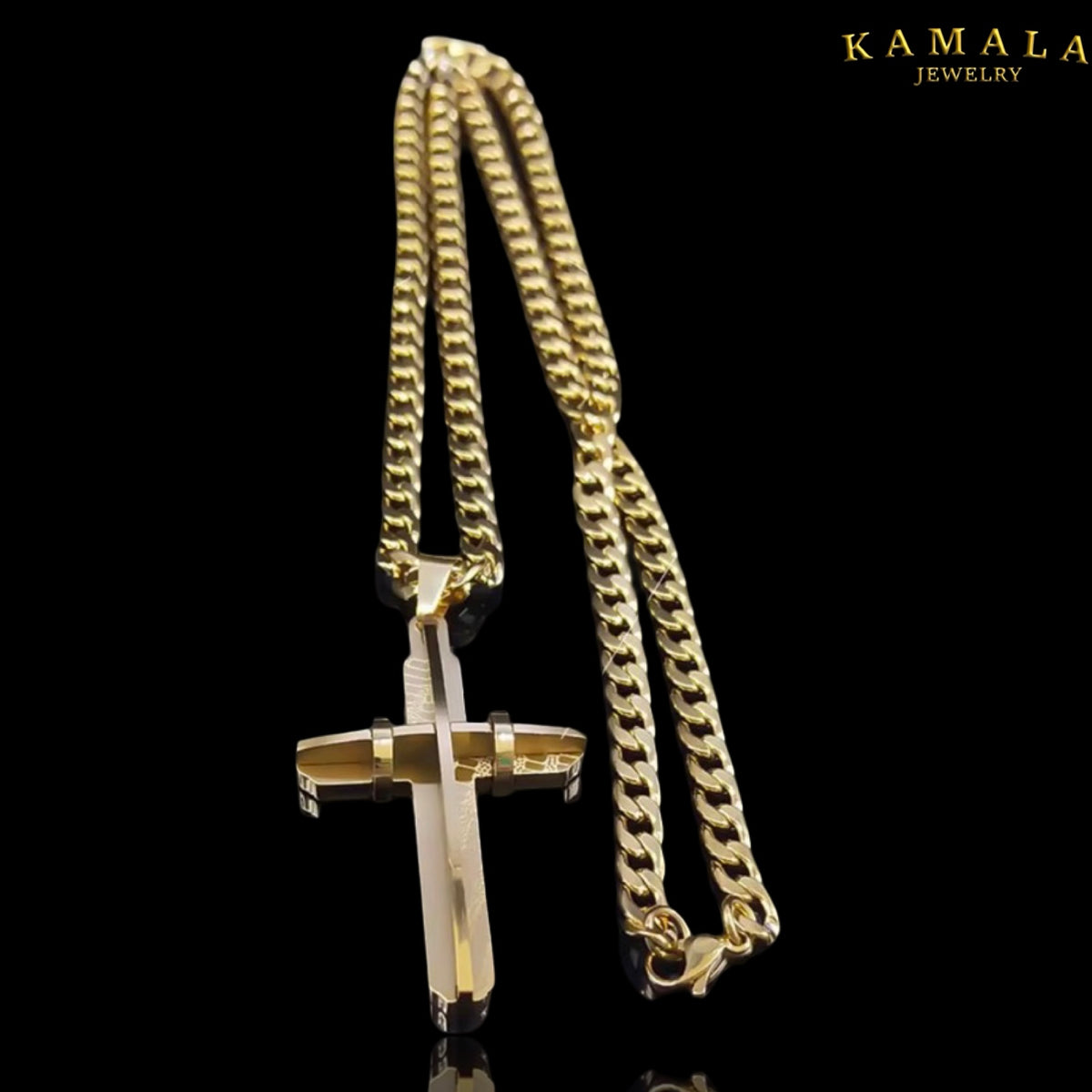 Premium Kreuz Halskette Gold | 18K Vergoldet