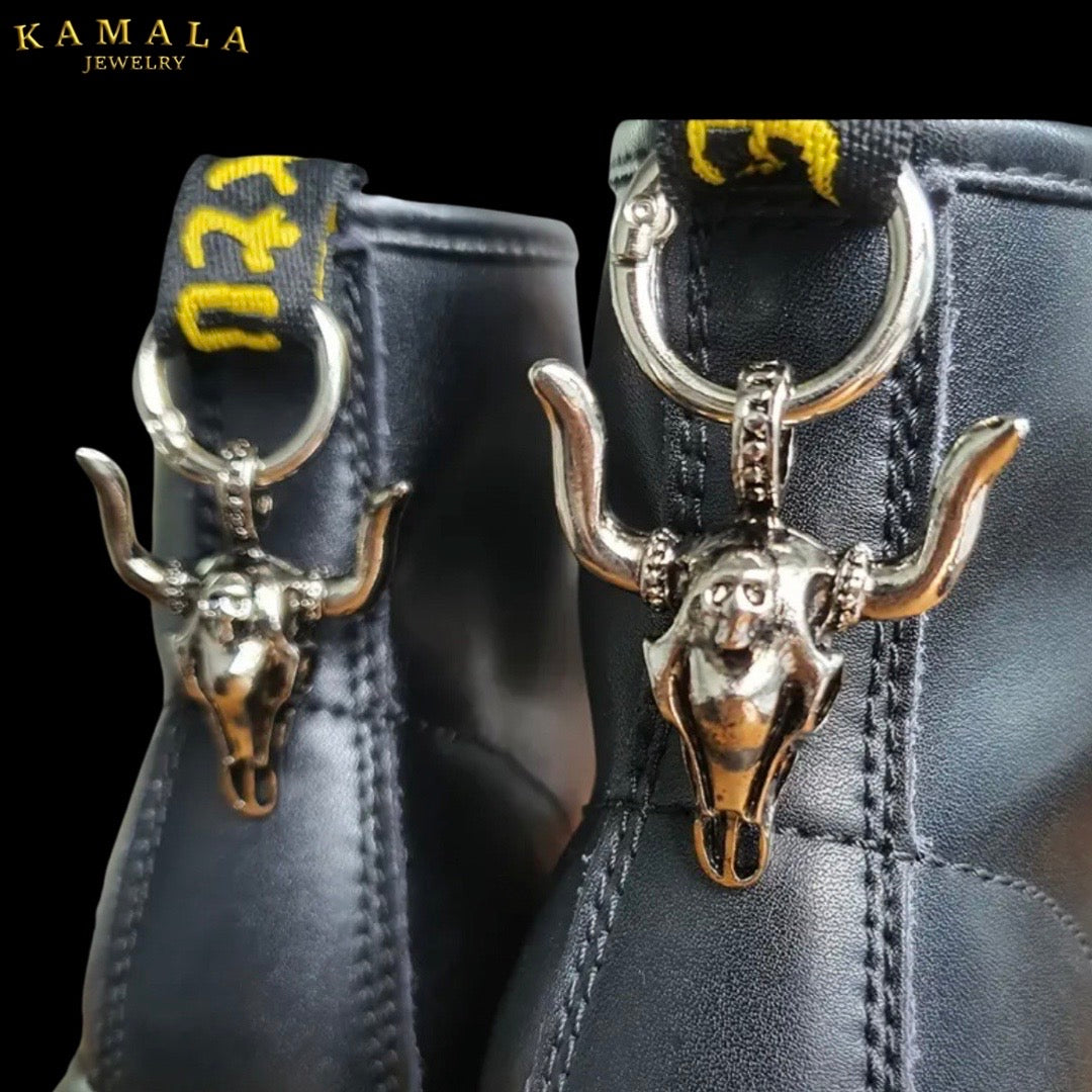 Anhänger mit Bull Kopf - Edelstahl