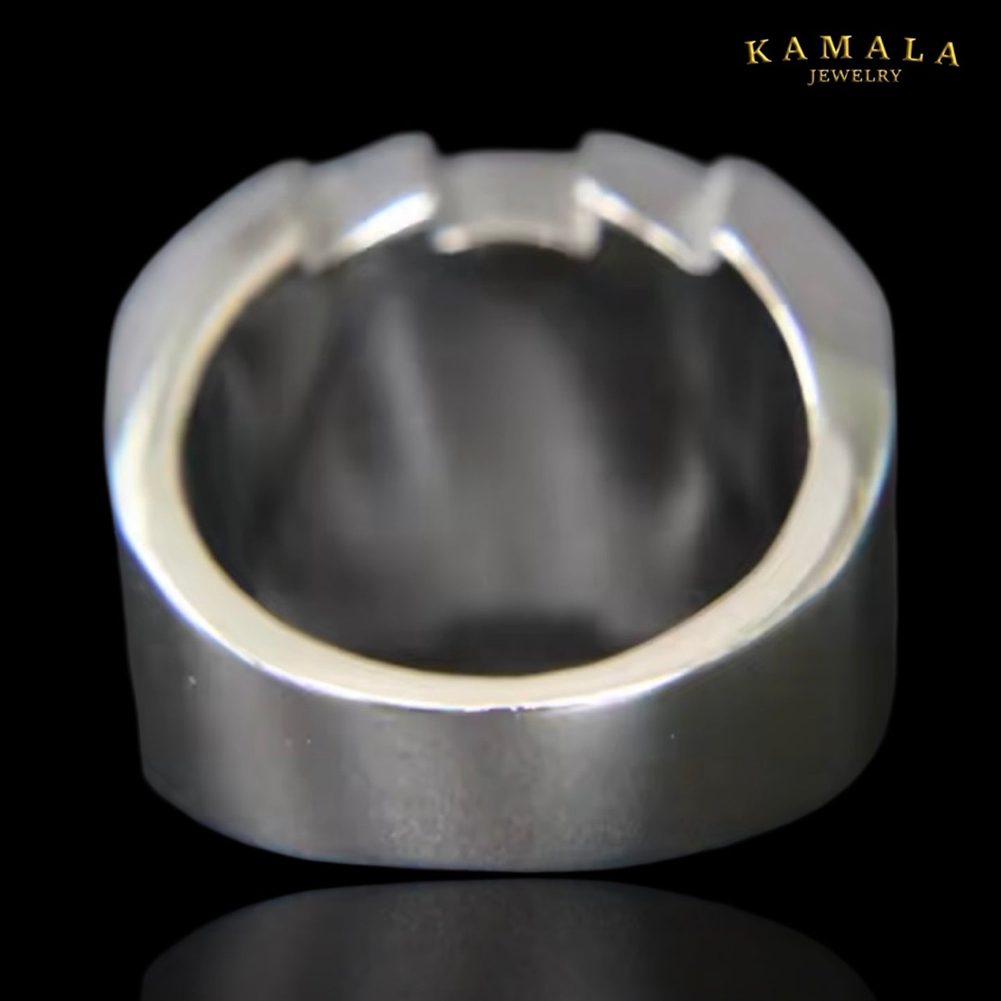 Fingerring mit TCB Logo - Edelstahl & Gold