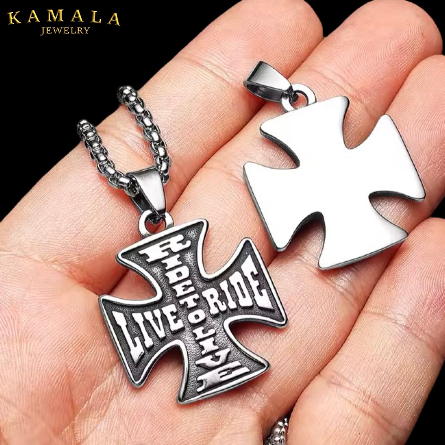 Eisernes Kreuz - Live to Ride - Edelstahl