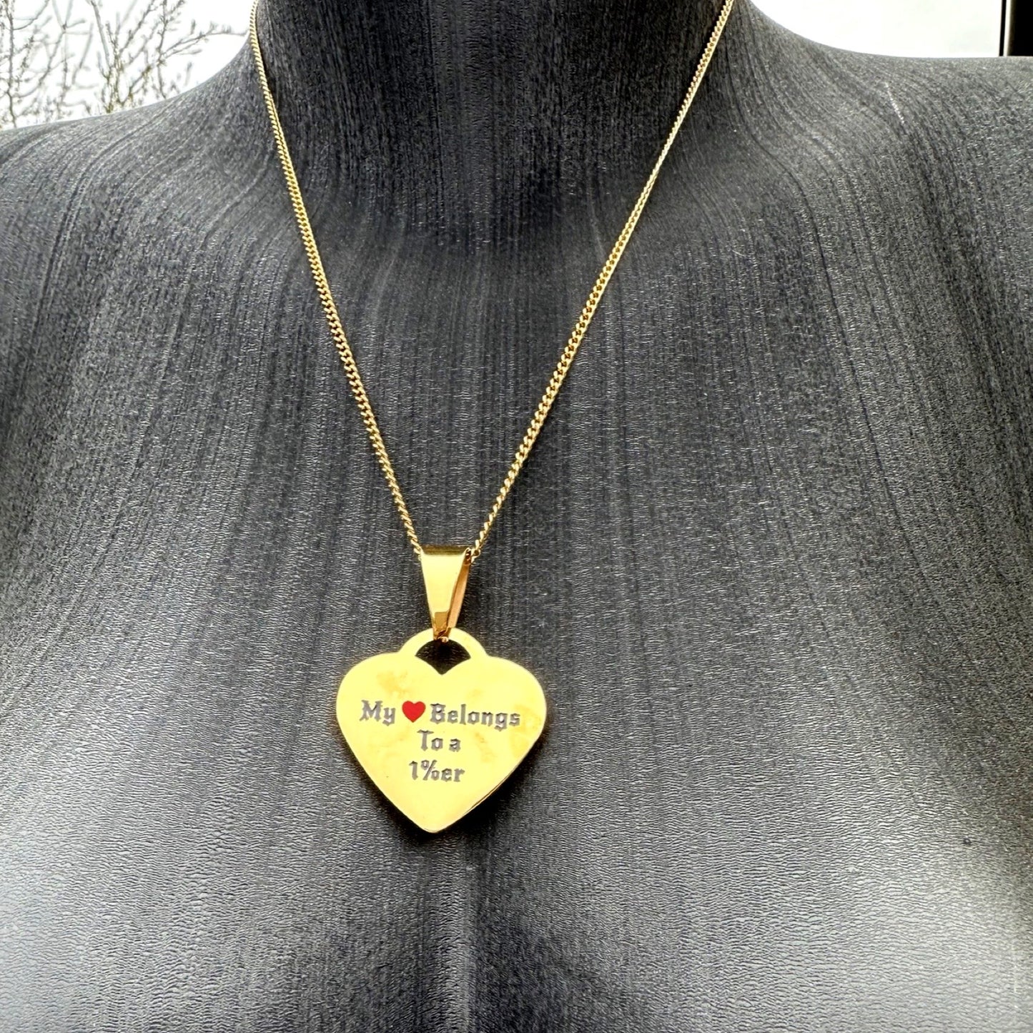Herz Halskette - My Heart Belongs to a 1%er