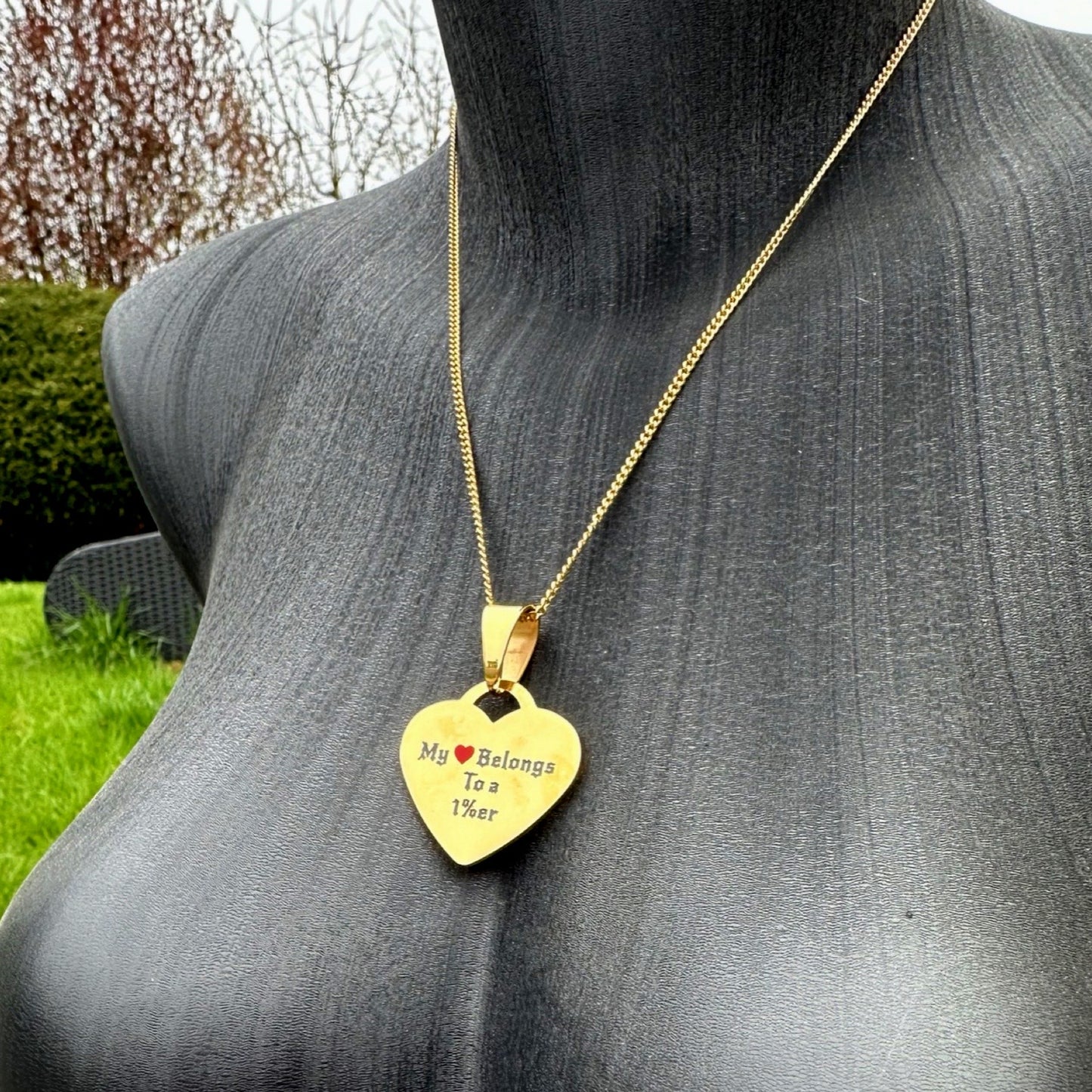 Herz Halskette - My Heart Belongs to a 1%er