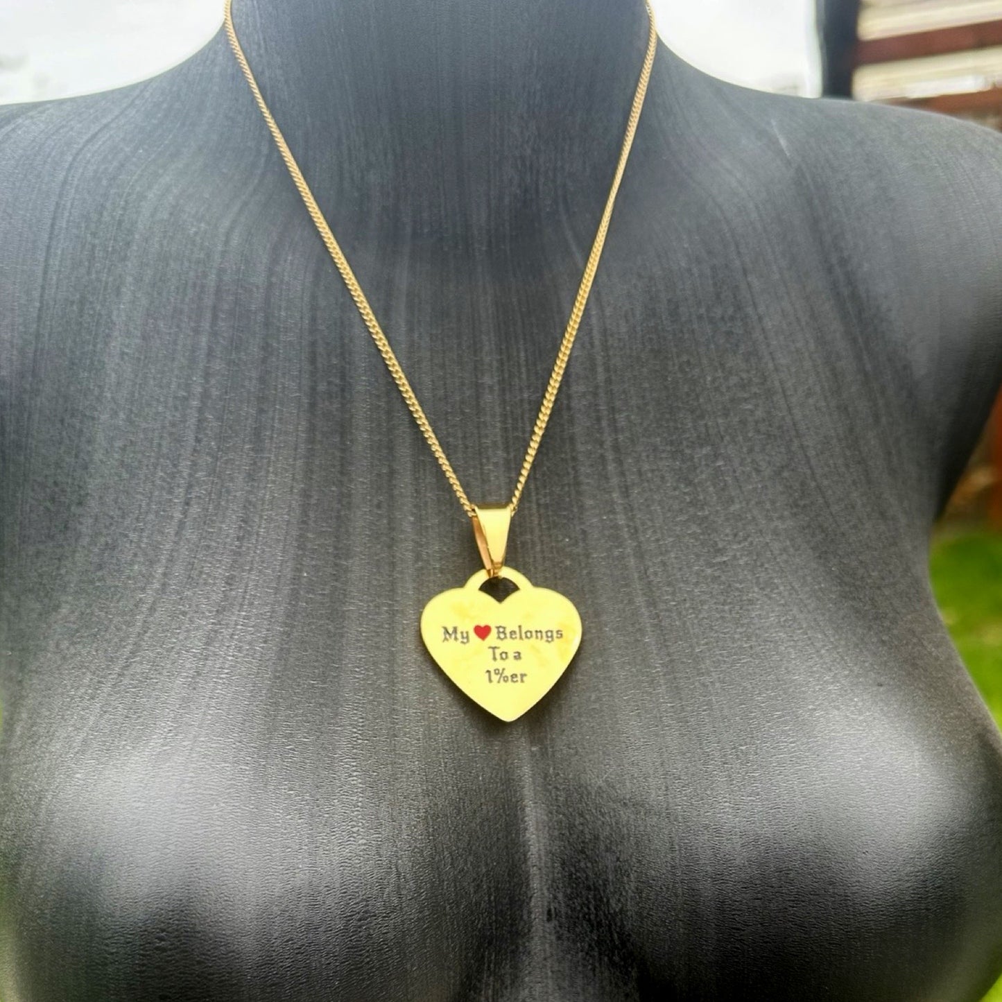 Herz Halskette - My Heart Belongs to a 1%er