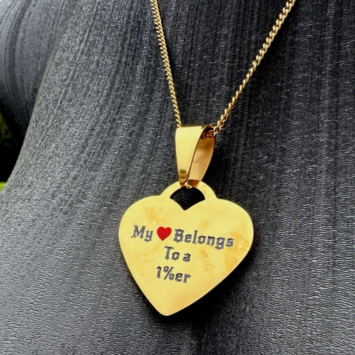 Herz Halskette - My Heart Belongs to a 1%er