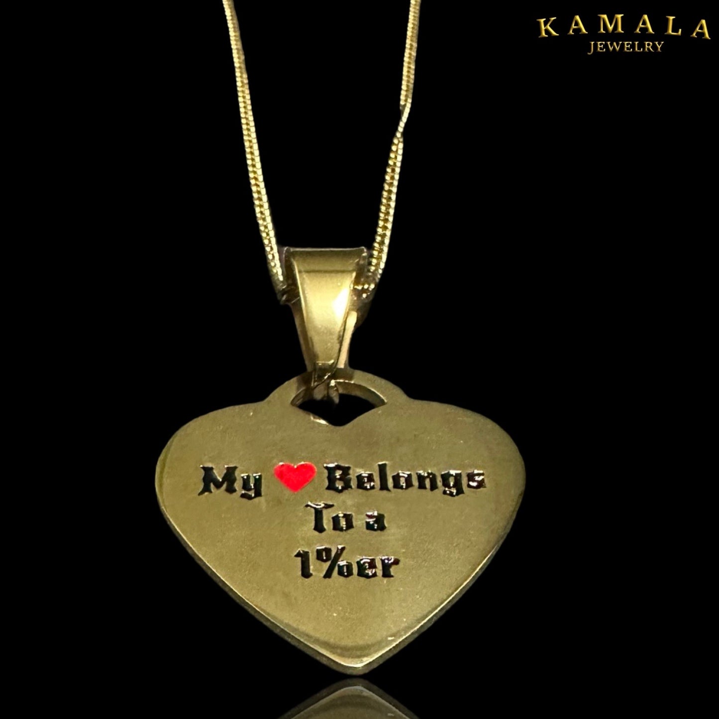 Herz Halskette - My Heart Belongs to a 1%er