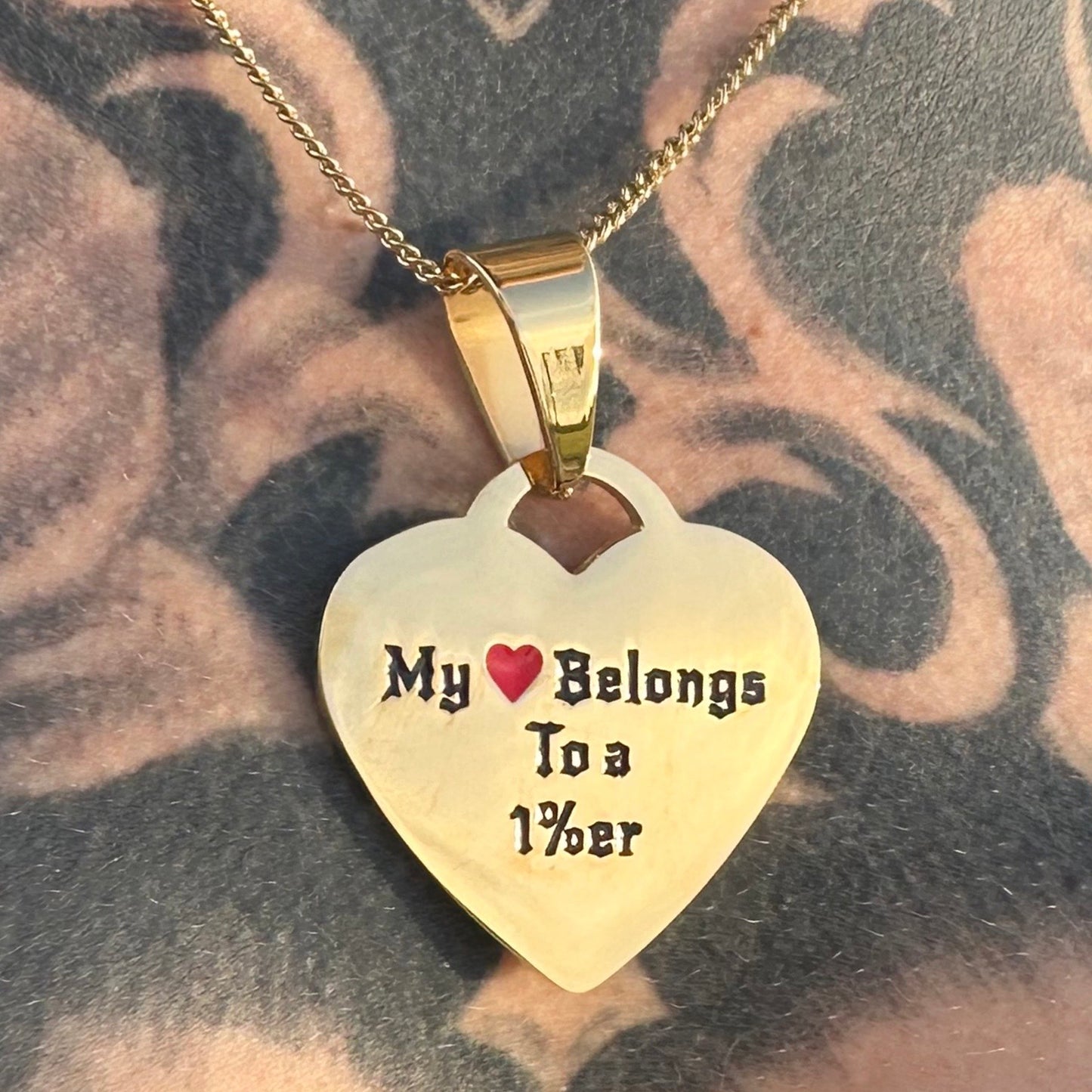 Herz Halskette - My Heart Belongs to a 1%er