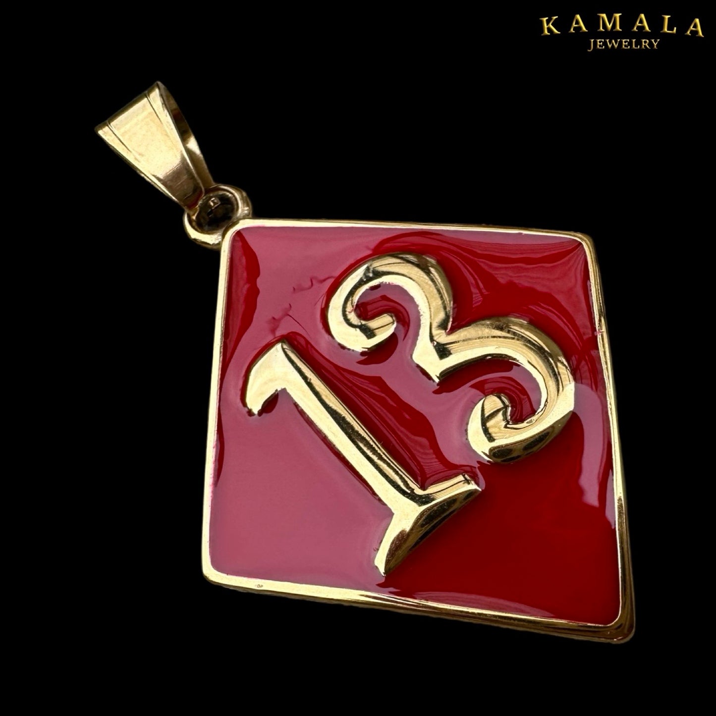 13 - Anhänger Rot & Gold