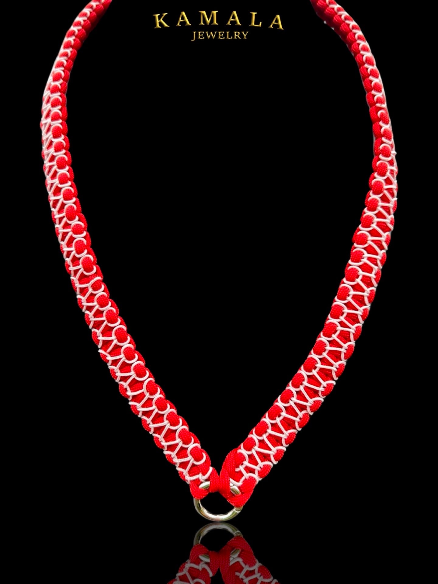 Madmax Halskette - Doppelt in Rot & Weiss