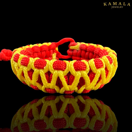 Madmax Armband - Doppelt - Rot mit Gelb