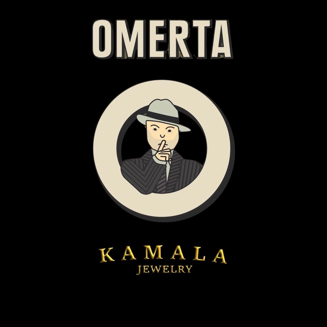 Omerta Stein Halskette - Weisse Jade & Gold