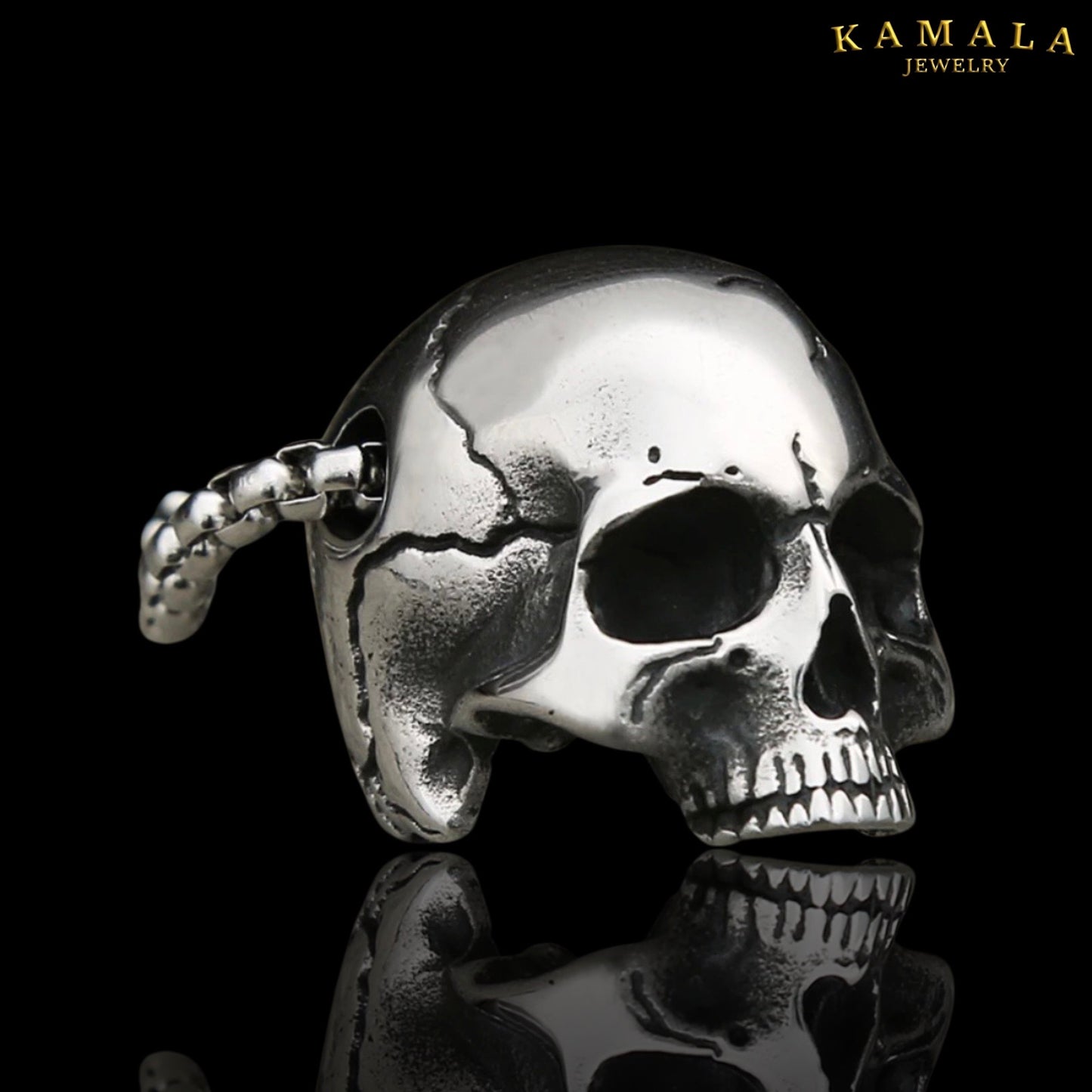 Halskette mit Skull - Edelstahl