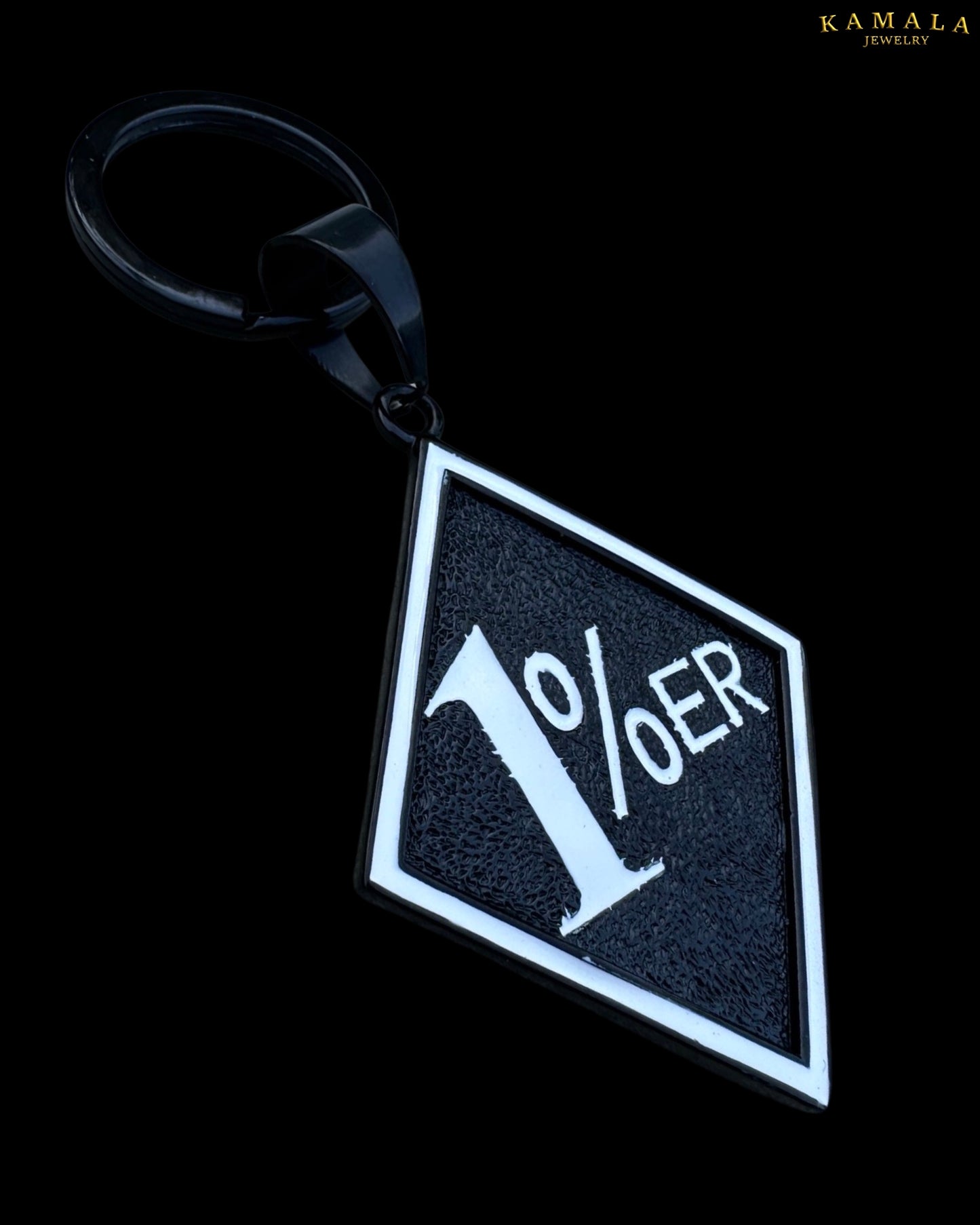 1%er Schlüsselanhänger - Schwarz & Weiss