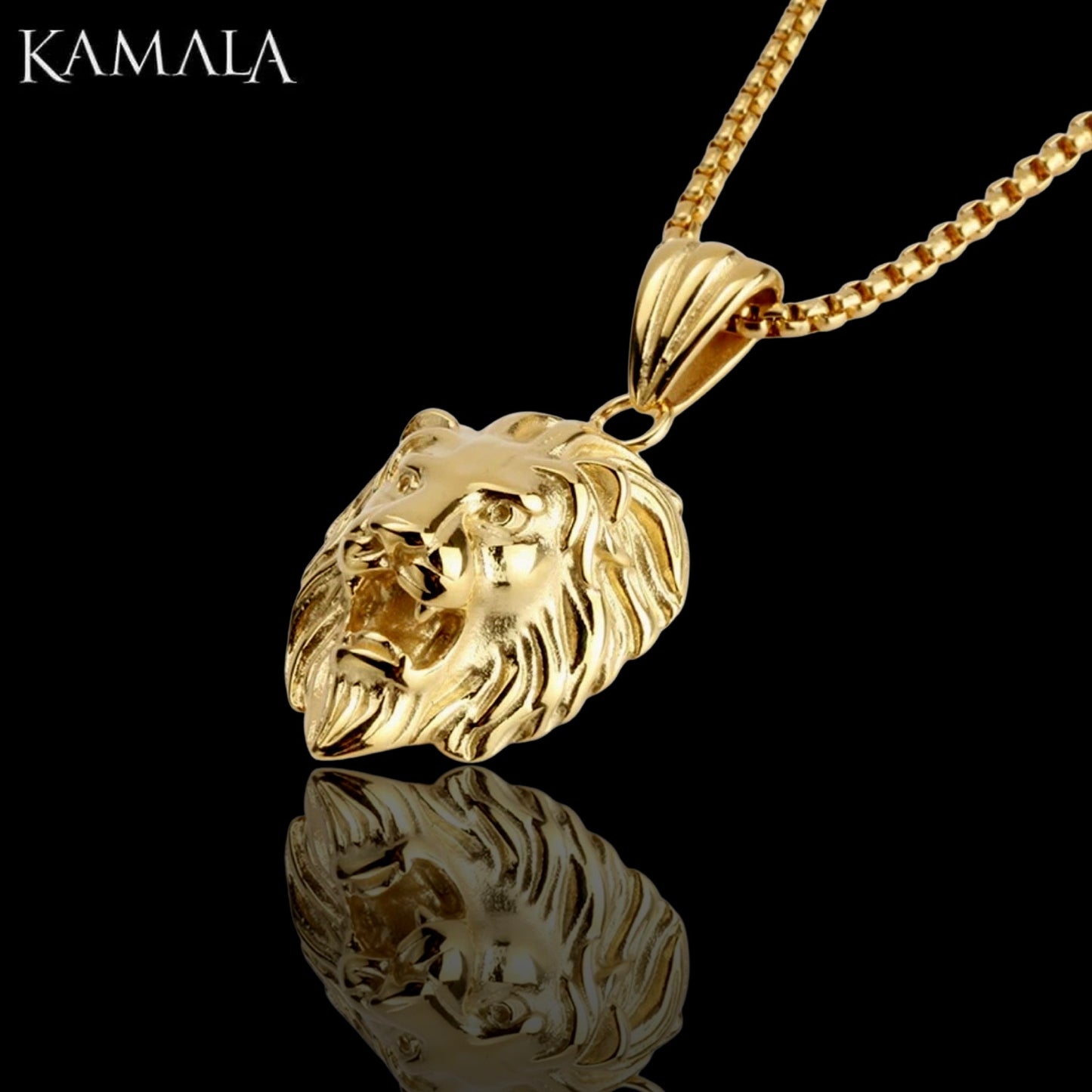 Anhänger mit Löwe - Gold