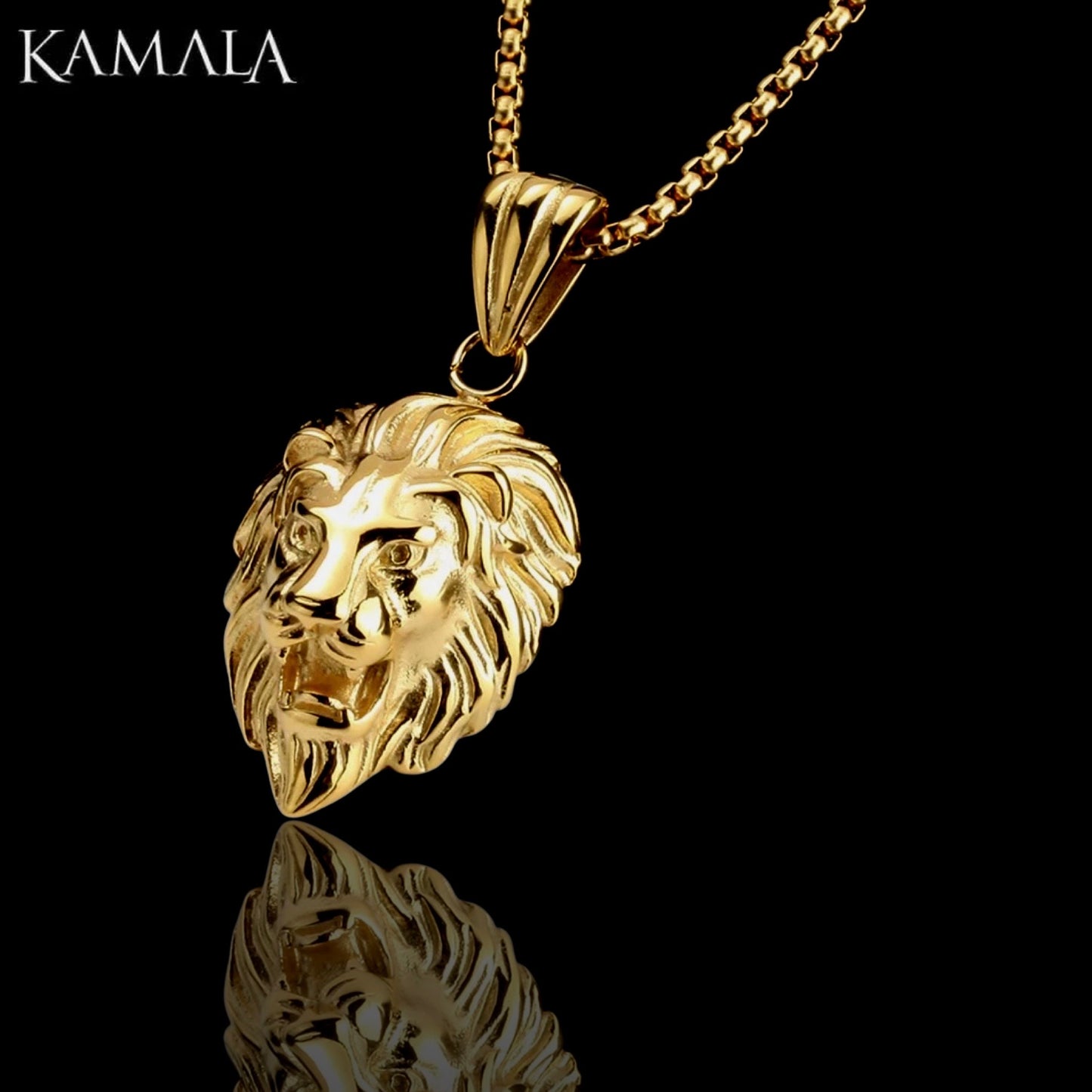 Anhänger mit Löwe - Gold