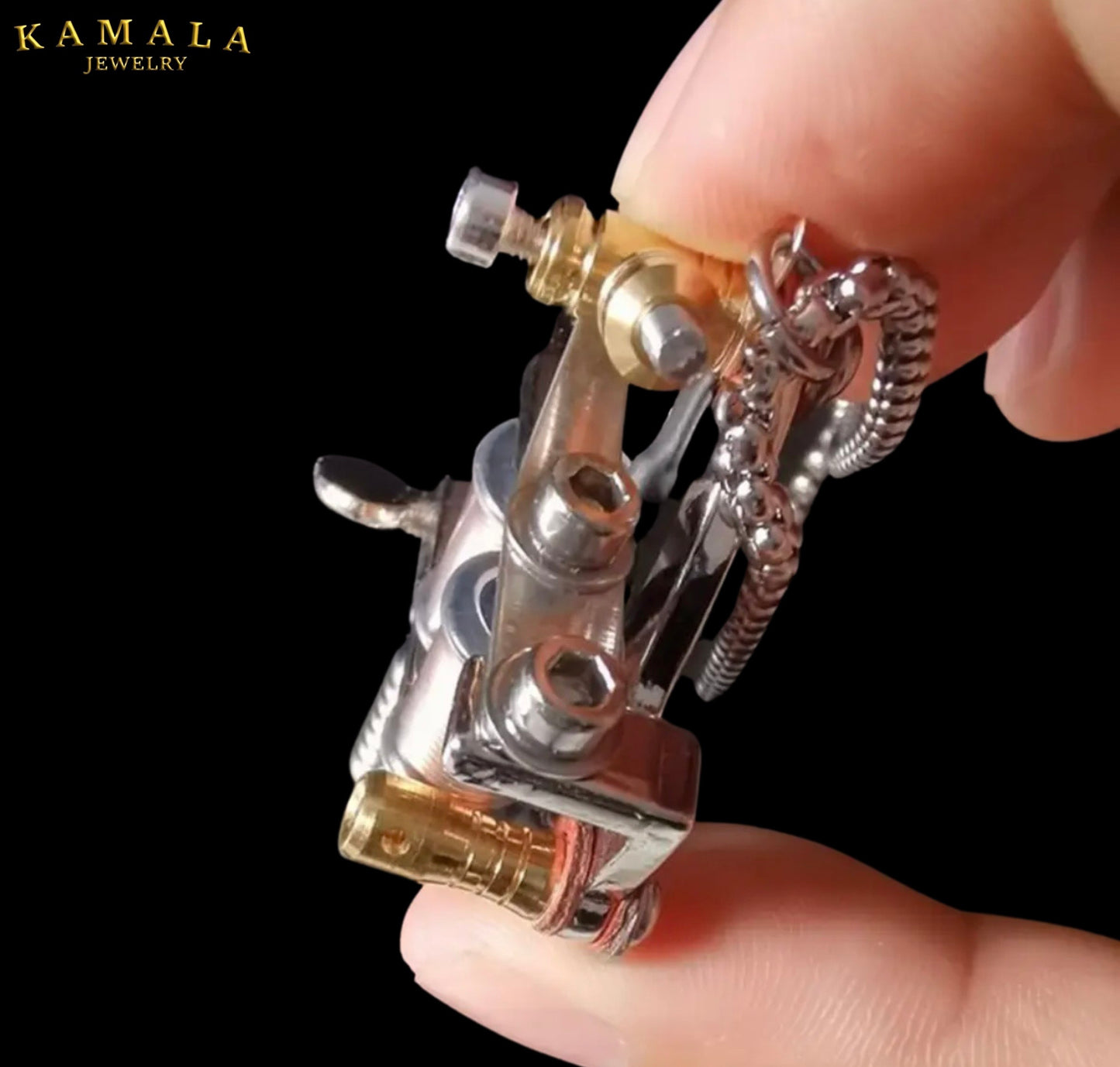 Halskette mit Grosser Tattoo Maschine - Retro