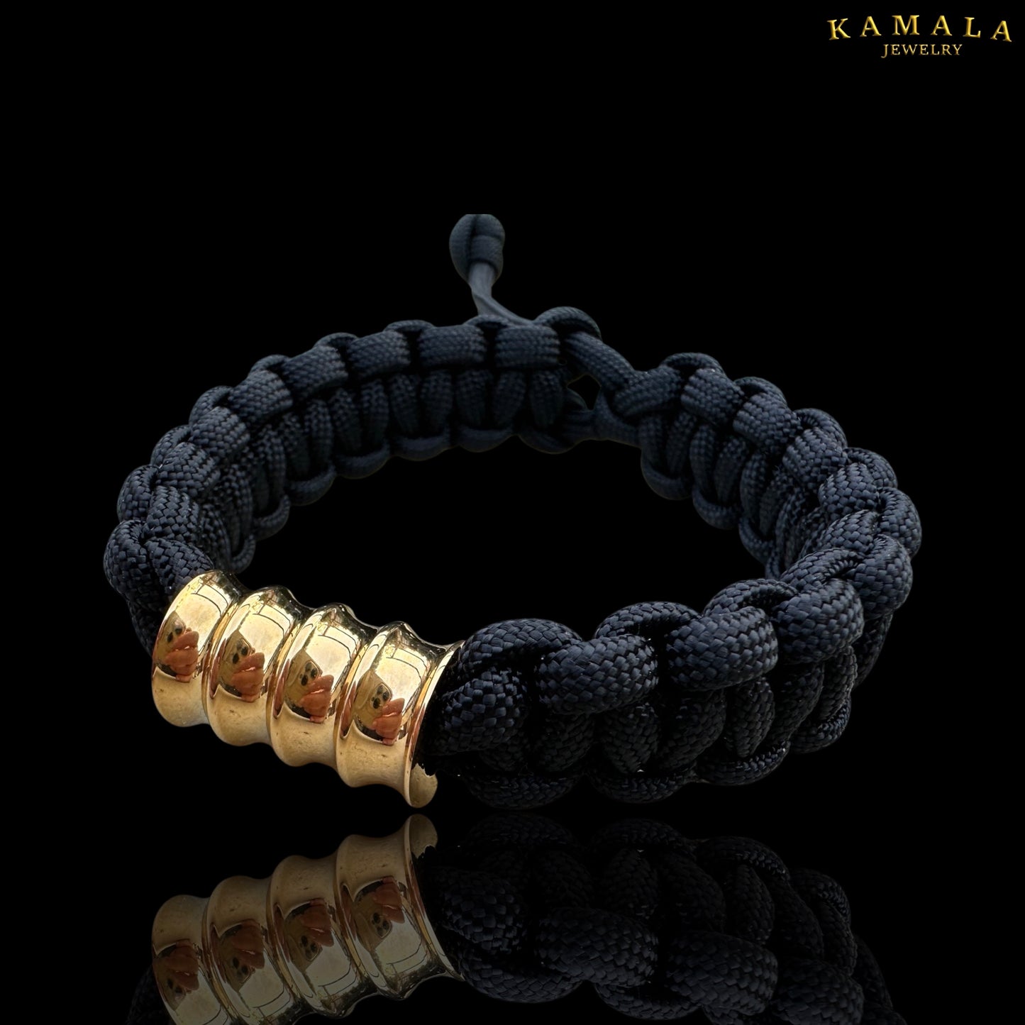 Madmax Armband - Schwarz mit Gold