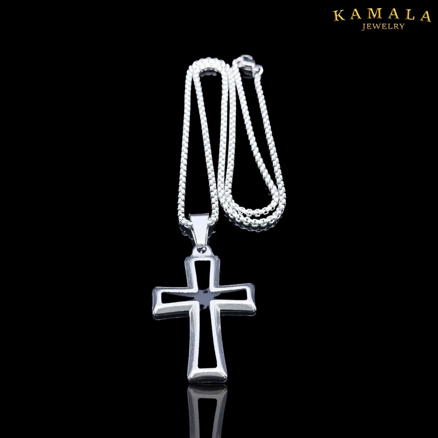 Halskette mit Kreuz - Silber