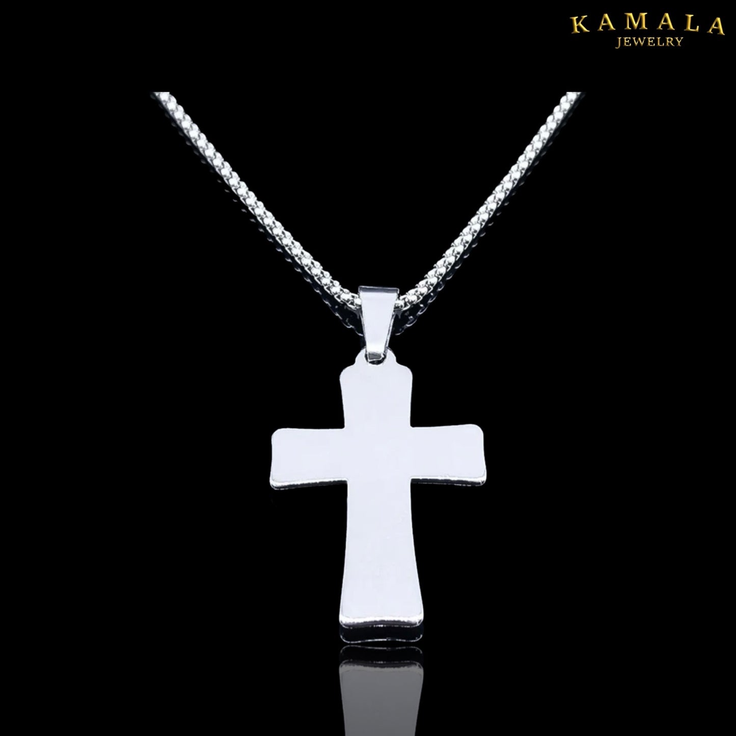 Halskette mit Kreuz - Silber