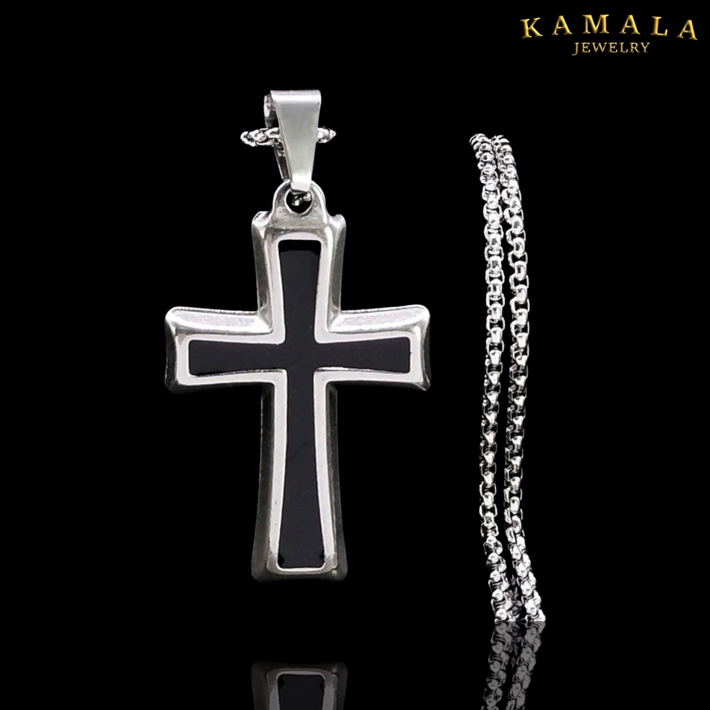 Halskette mit Kreuz - Silber