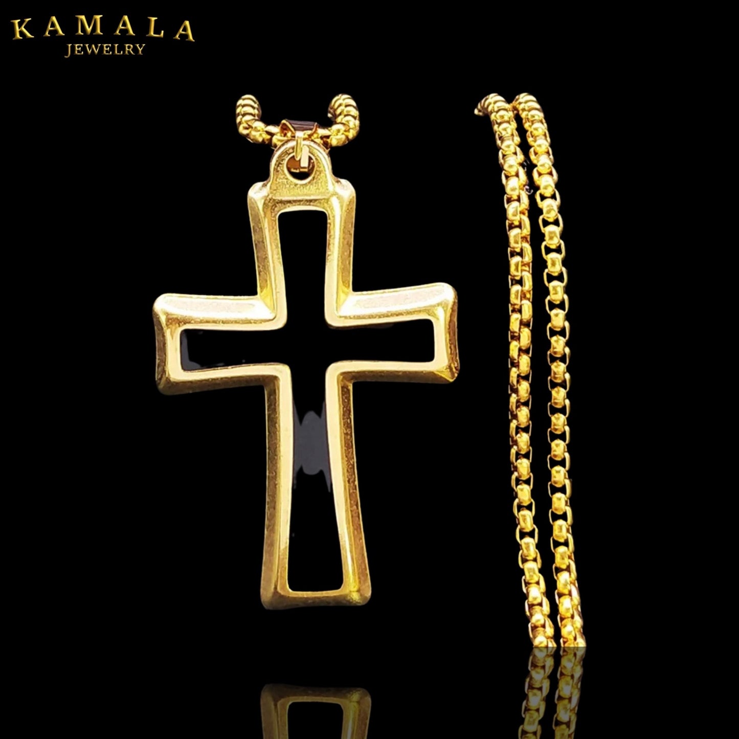 Anhänger mit Kreuz - Gold