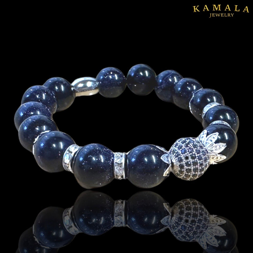 Omerta Armband - Silver Onyx mit Silber