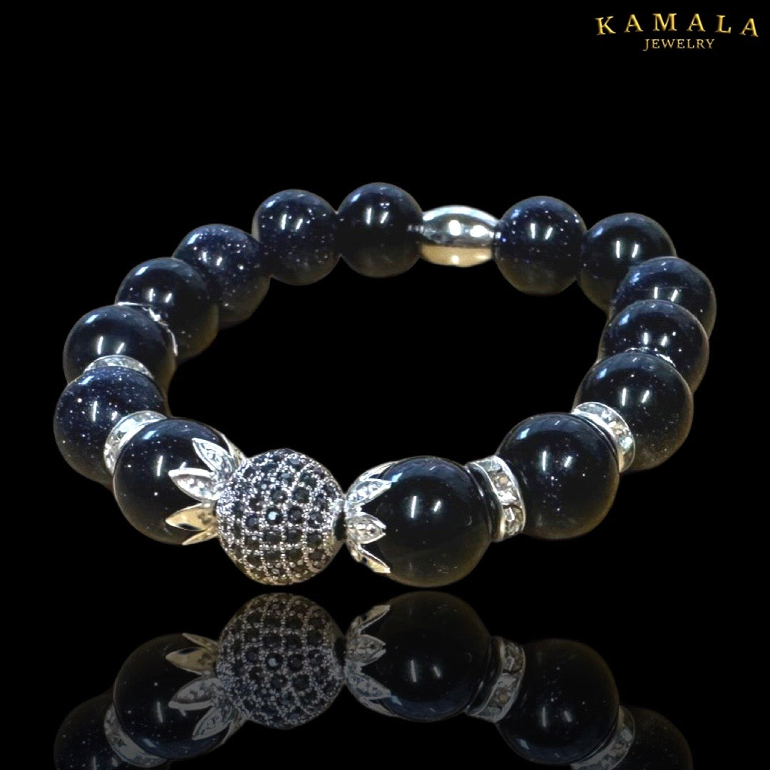 Omerta Armband - Silver Onyx mit Silber