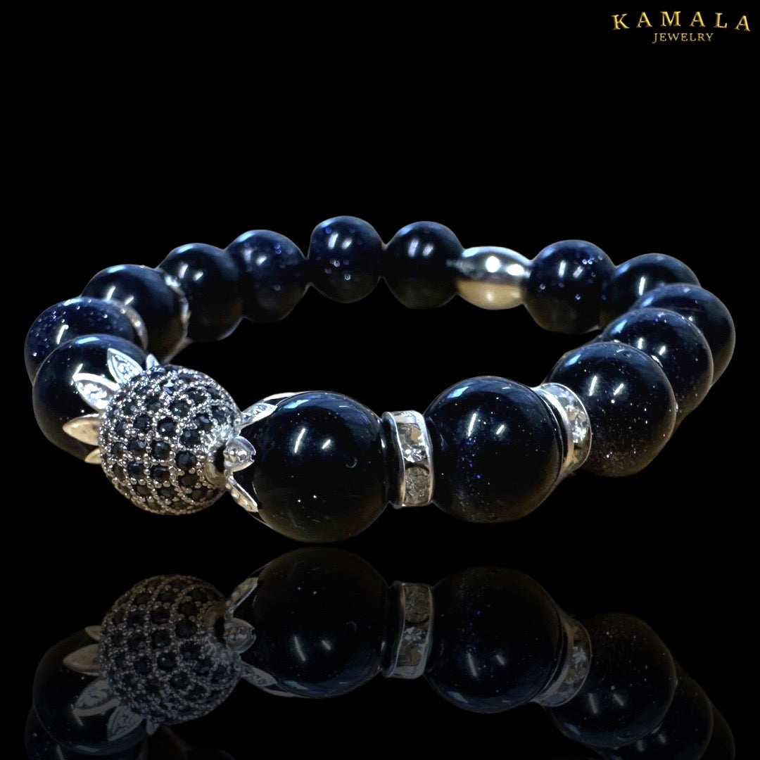 Omerta Armband - Silver Onyx mit Silber