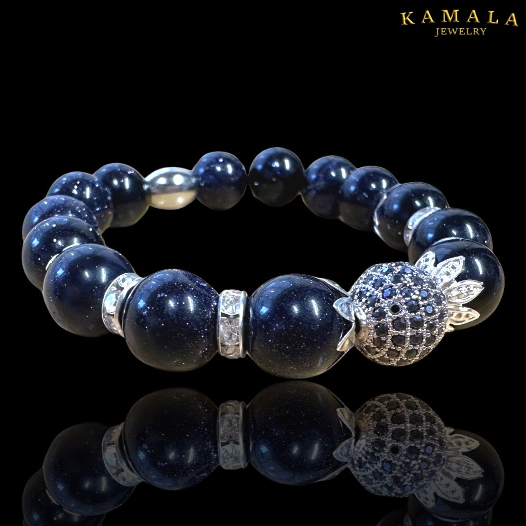 Omerta Armband - Silver Onyx mit Silber