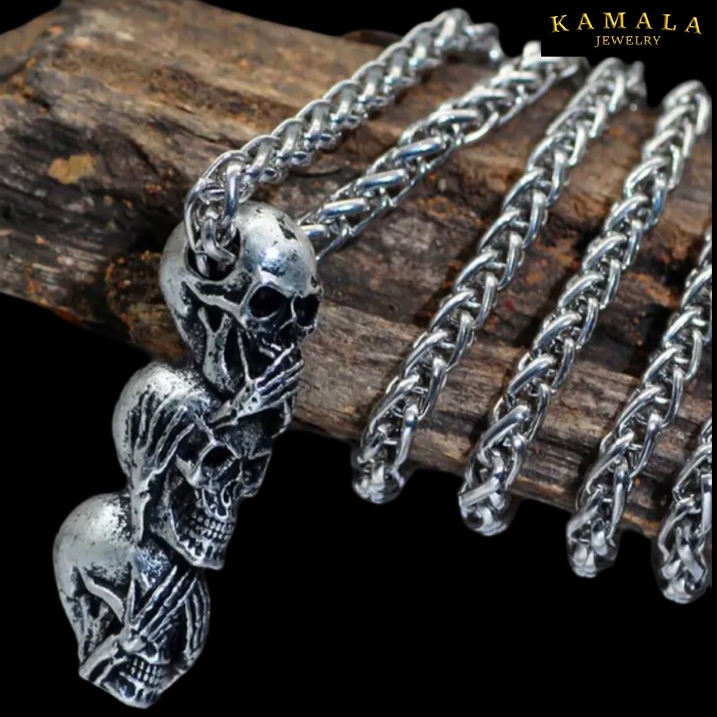 Omerta Skulls Halskette - Edelstahl
