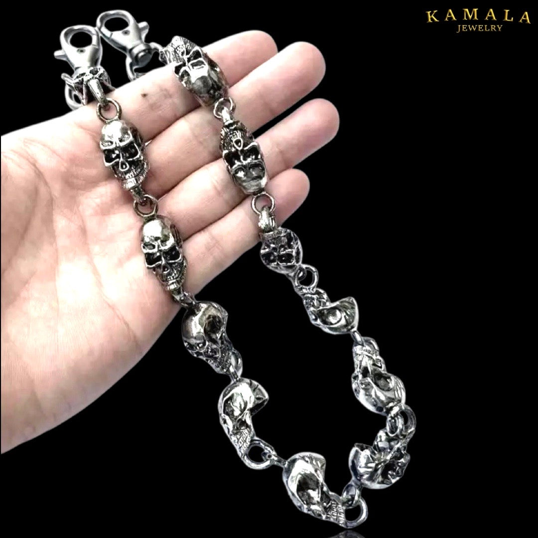 Hosenkette mit Skulls