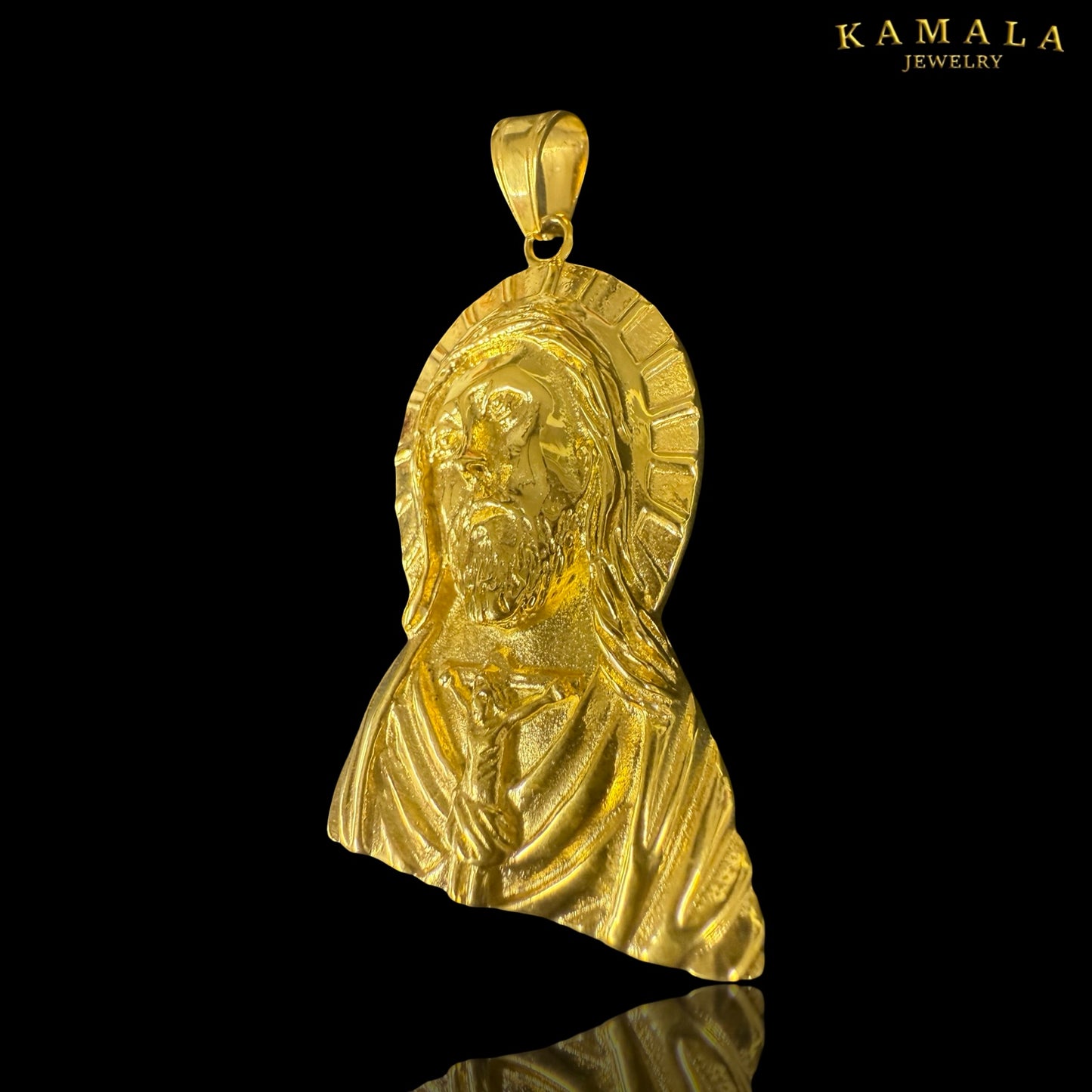 Jesus Anhänger - Gross - Gold