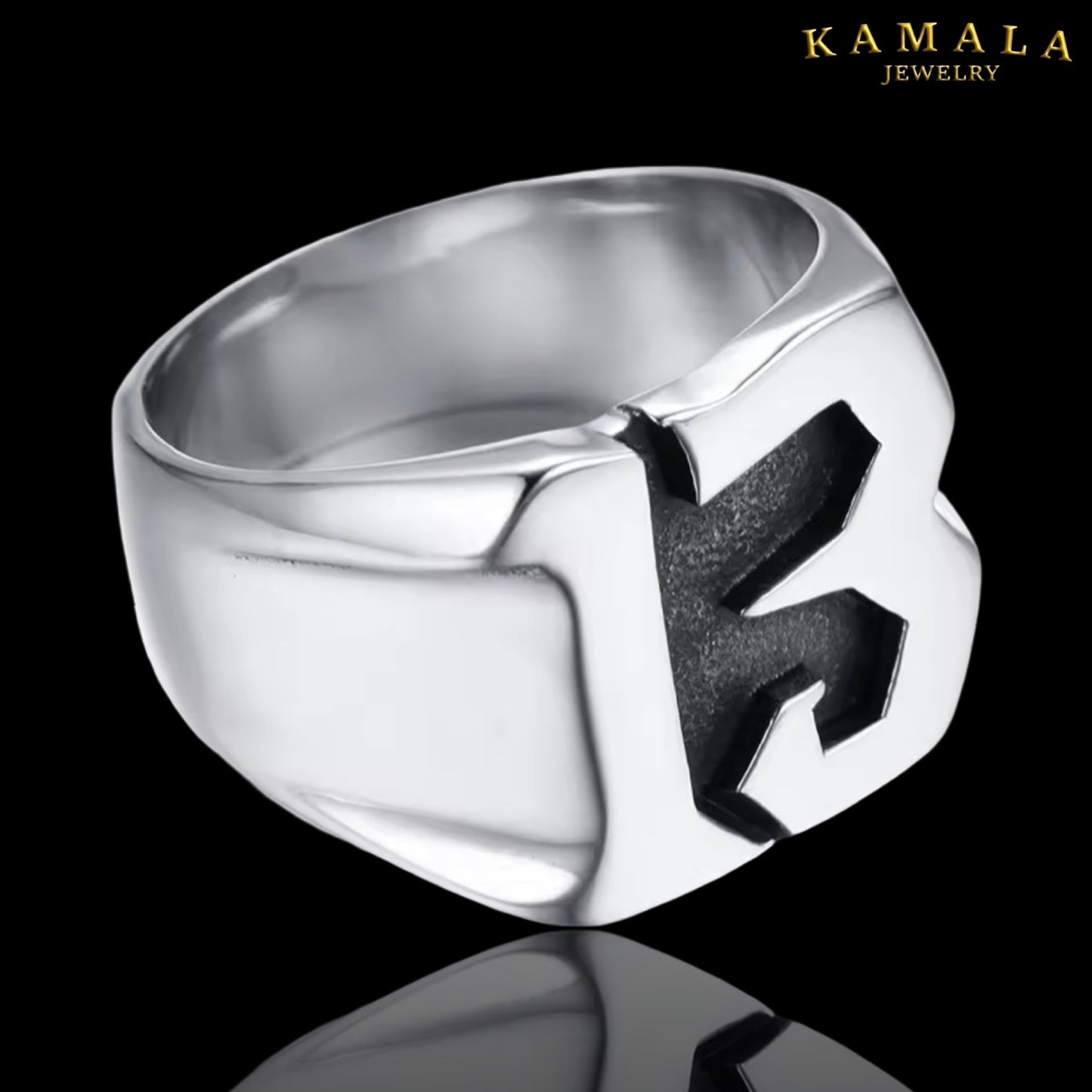 Fingerring mit 13 - Edelstahl