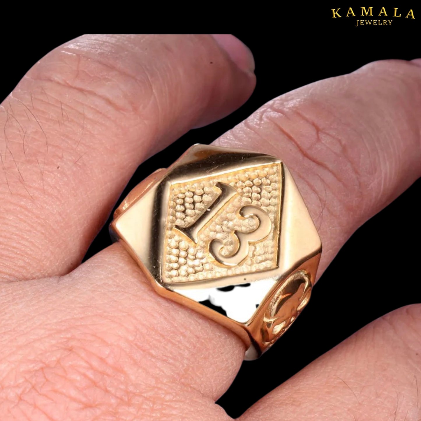 Fingerring mit 13 - Gold