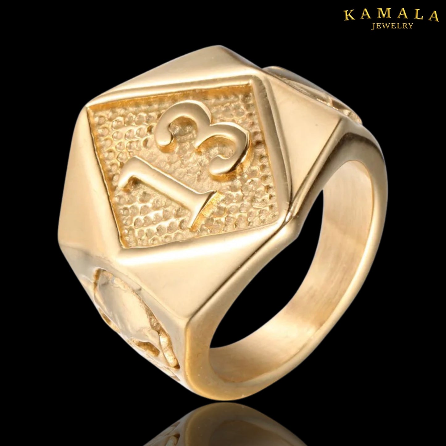Fingerring mit 13 - Gold