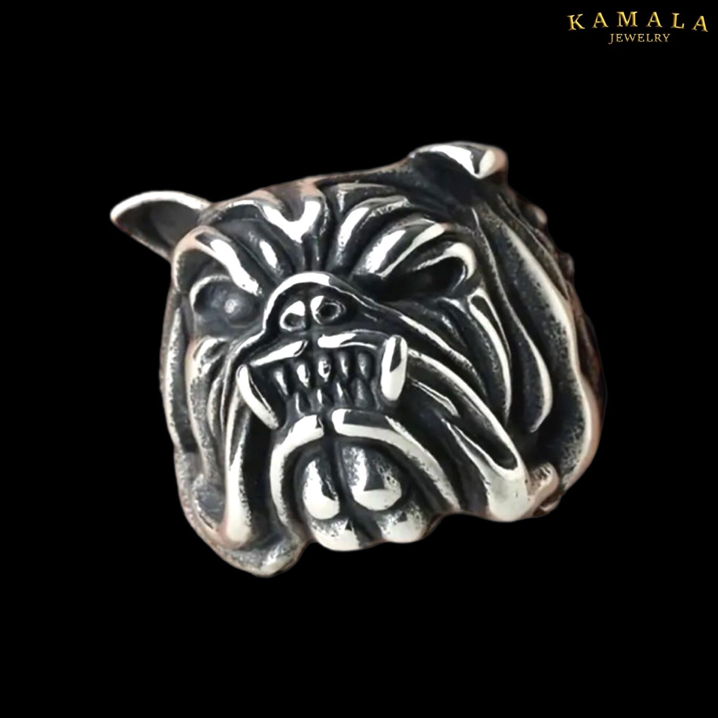 Ring - Bulldogge - Edelstahl