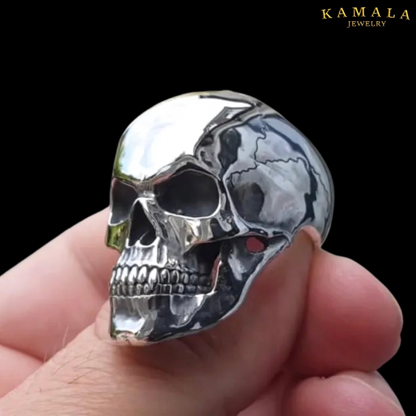Fingerring - Skull - Edelstahl