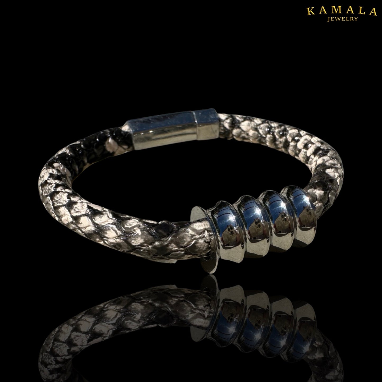 Armband - Python & Silber