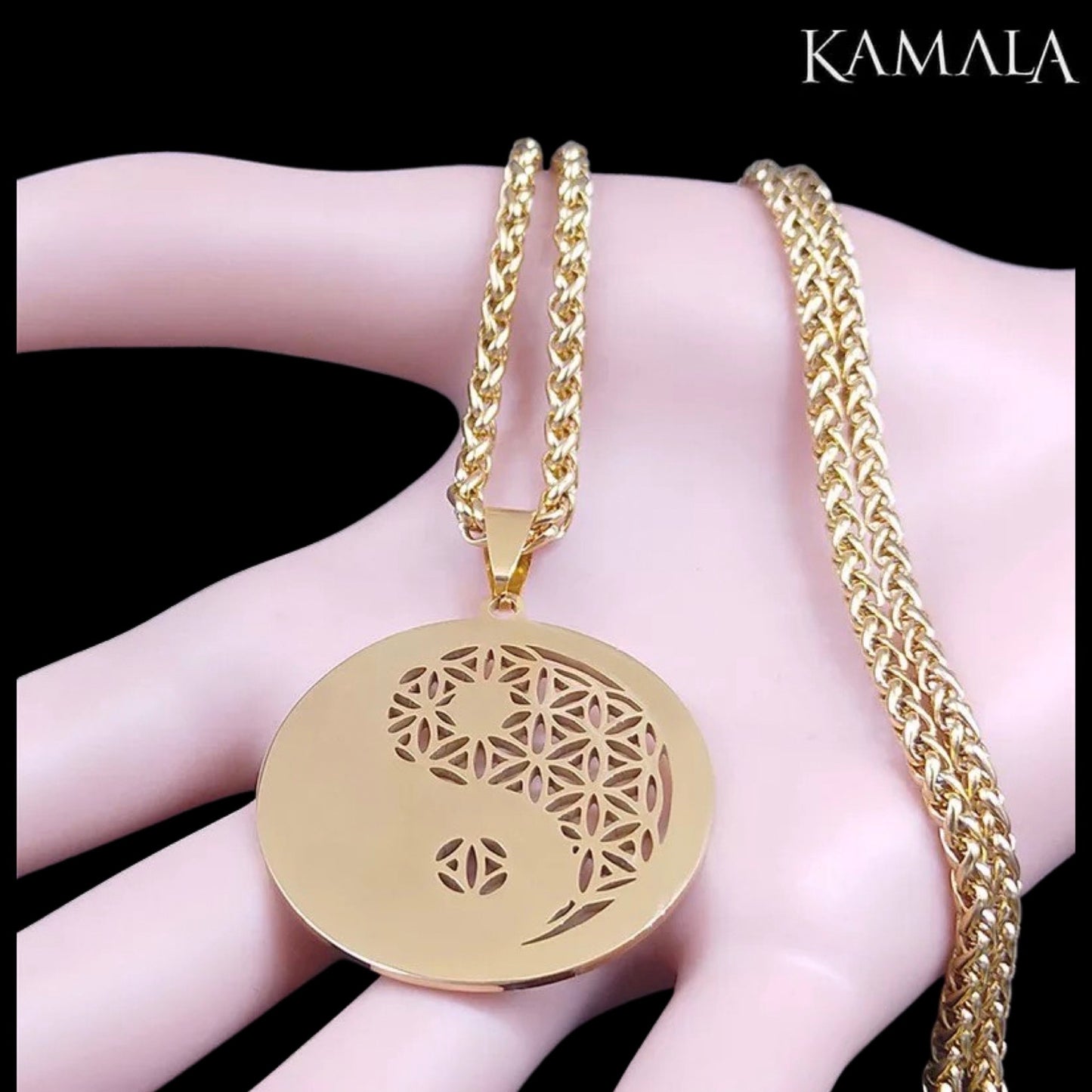 Anhänger mit Yin & Yang - Gold