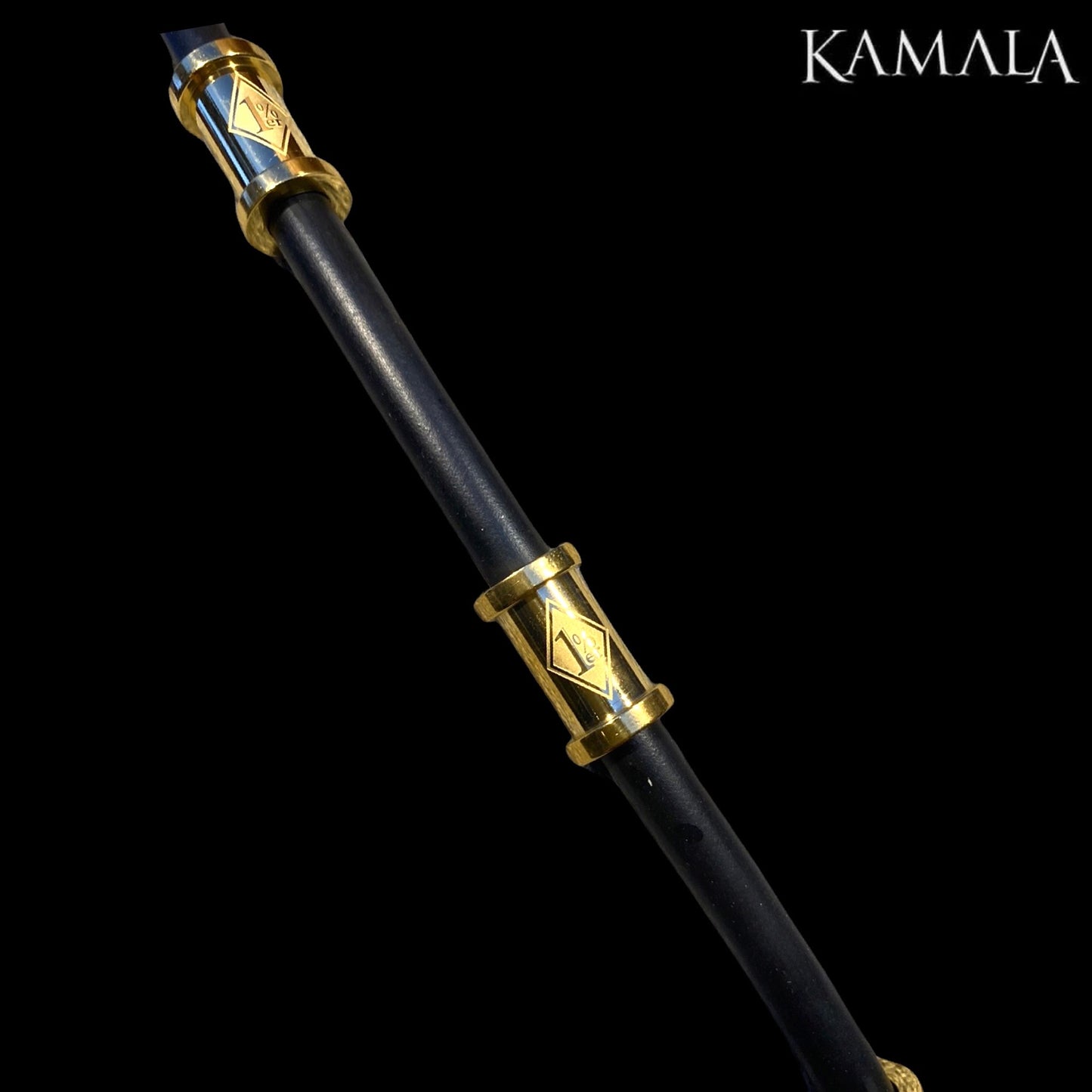 Exklusive 1%er Kautschuk Halskette - Mit 6 Stück 1%er Hülsen