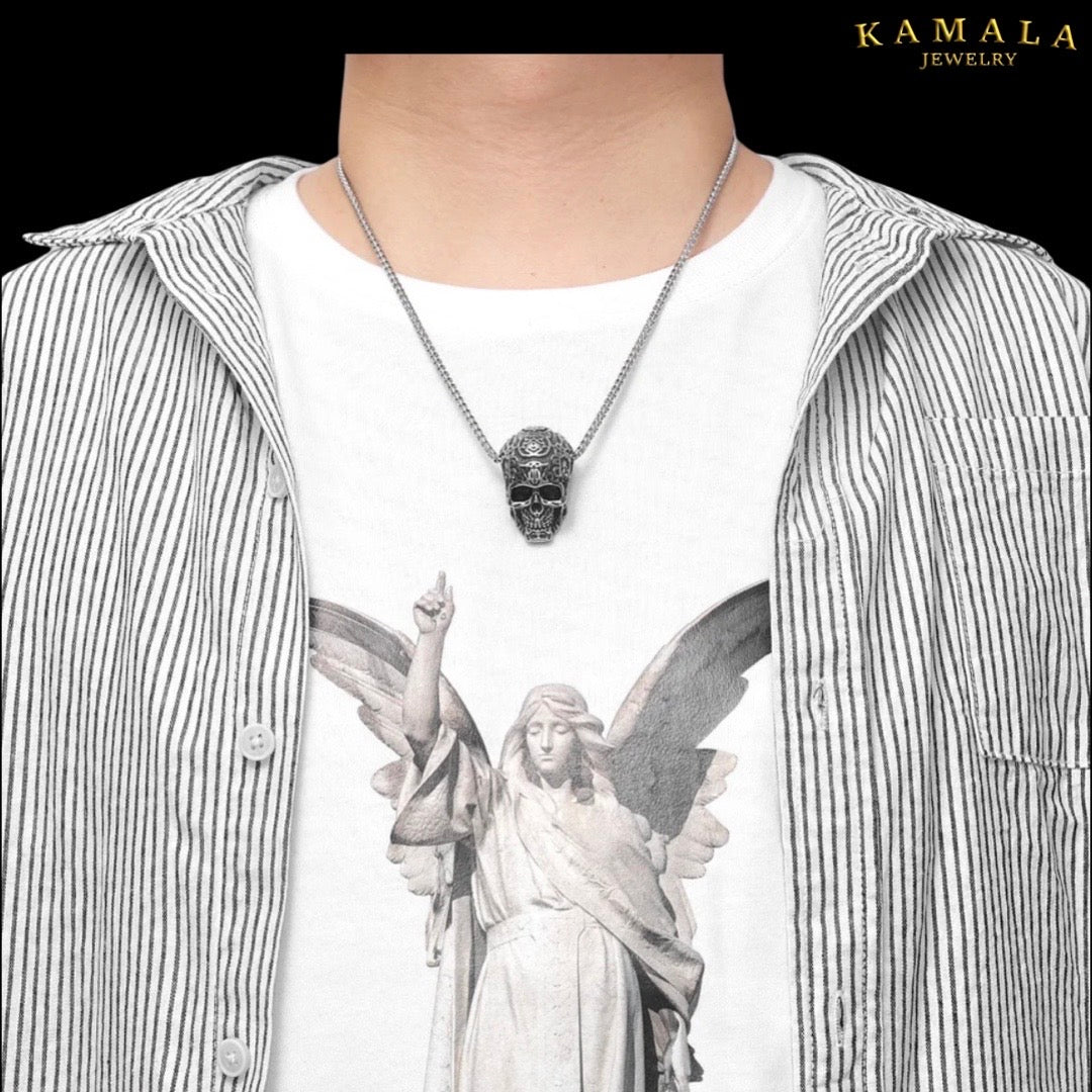 Halskette - Keltischer Totenkopf