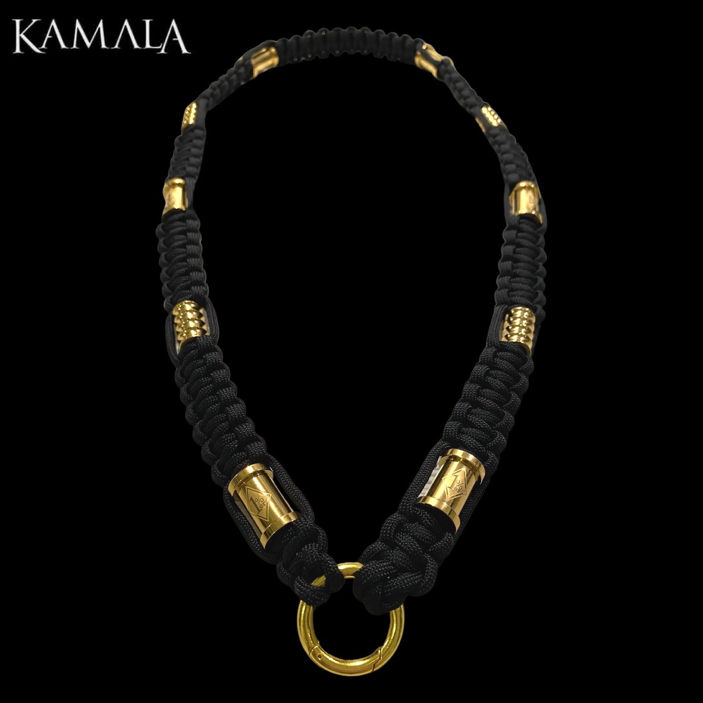 Madmax Halskette mit 6 Stück 1%er Hülsen - Gold