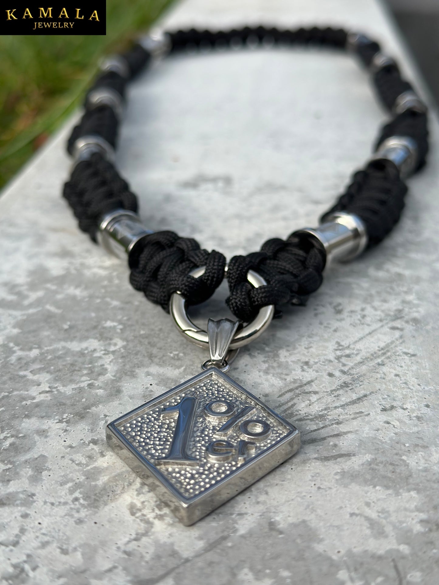 Exklusive Madmax Halskette mit 1%er Hülsen in Silber