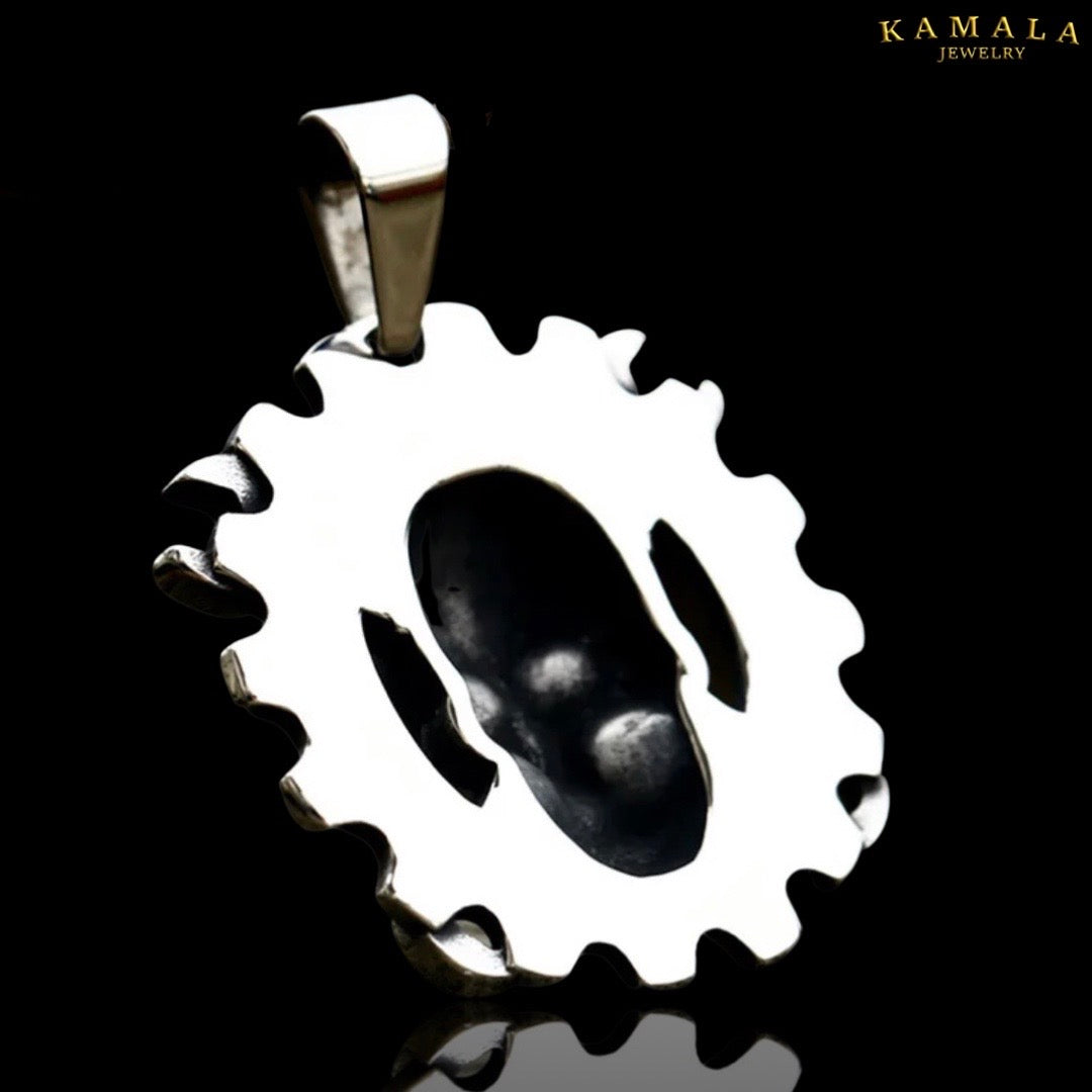 Biker Skull Anhänger - Edelstahl