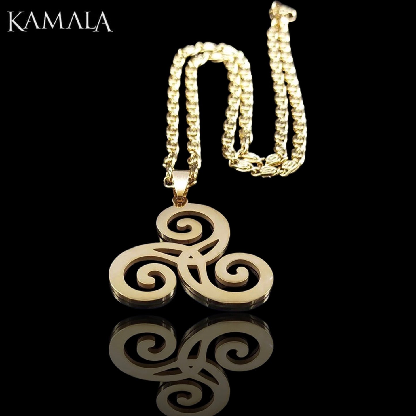 Halskette mit Triskele - Gold